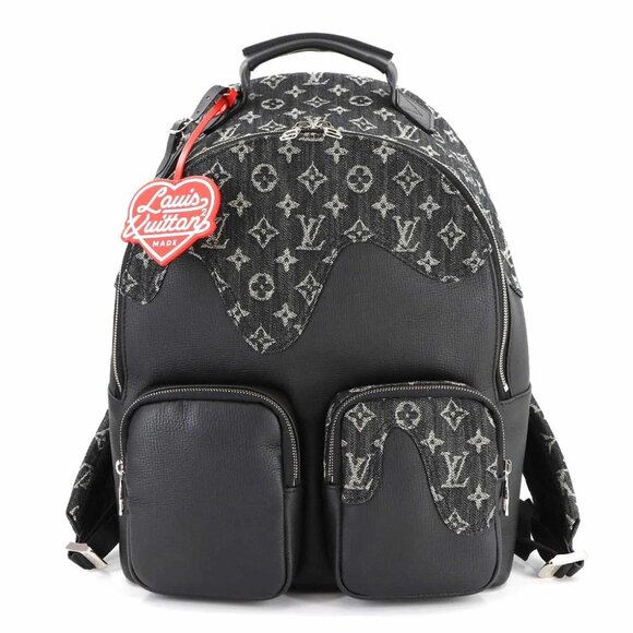 LOUIS VUITTON Monogram Drip Backpack Multipocket Leather Denim M45973 90280348 - Picture 1 of 9
